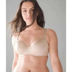 Soma Enhancing Shape Wireless Bra Womens 40DD Nude Padded Seamless 0715